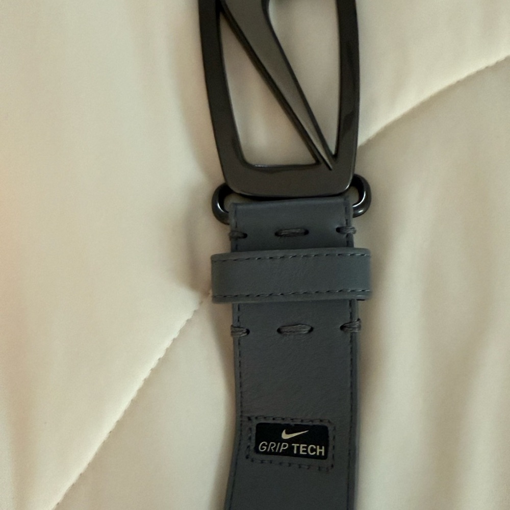 Nike Gray Leather Belt - Picture 5 of 6